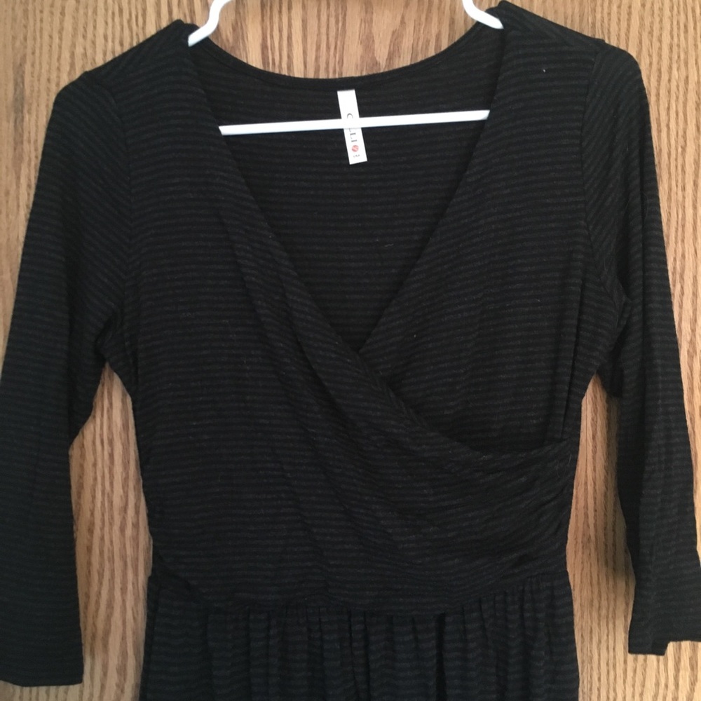 Gilli Black Wrap Dress